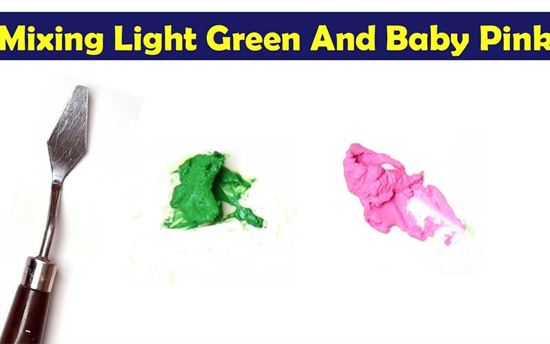 what color does green and pink make