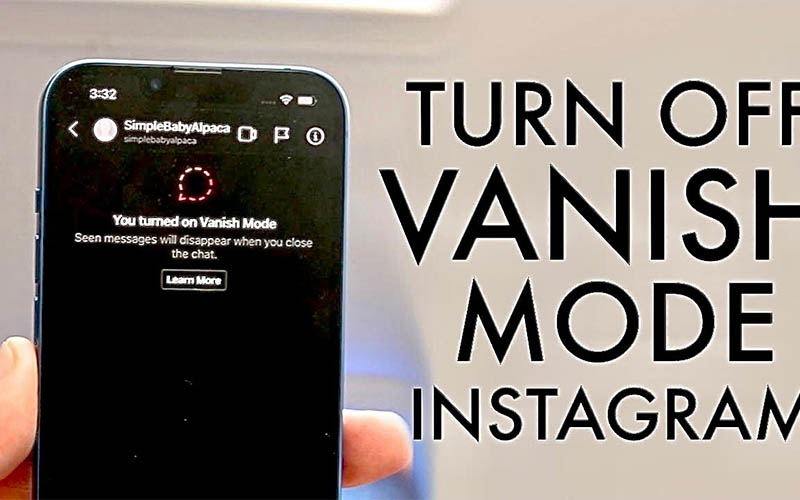 turn off vanish mode instagram